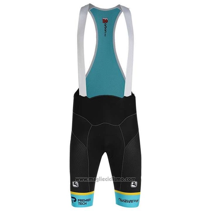 2020 Abbigliamento Ciclismo Astana Giallo Blu Manica Corta e Salopette